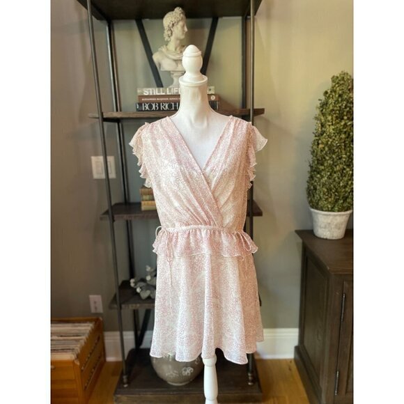 Ted Baker Evelyna Printed Texture GGT Mini Dress Ivory Womens Size 3 Medium 8 - Picture 8 of 12